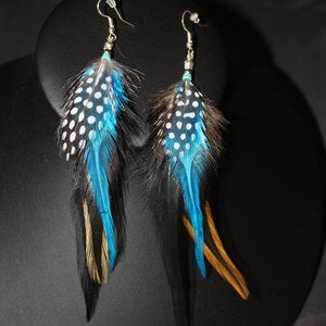 French Feather Earrings